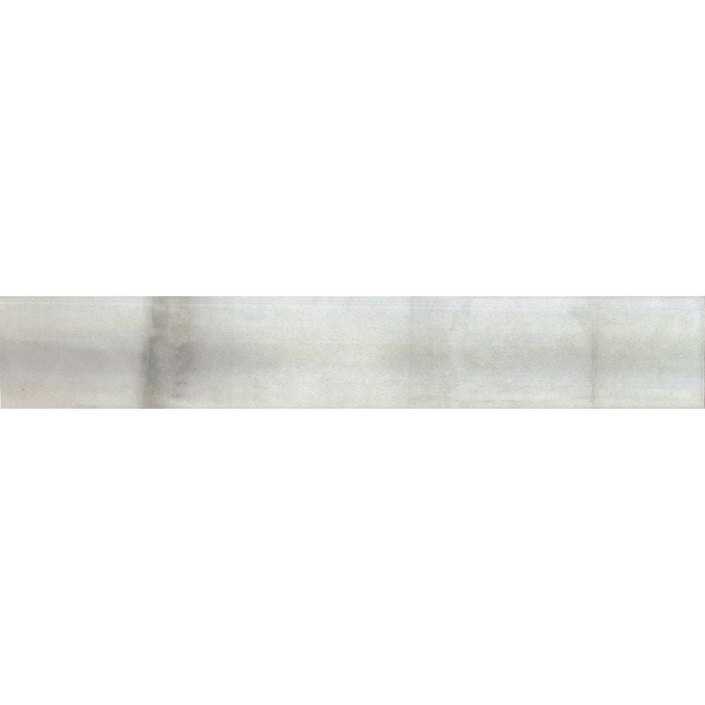 EVERSTONE BRUSH WHITE FROST GLOSSY 370X61MM RECTANGLE TILE (PER BOX)