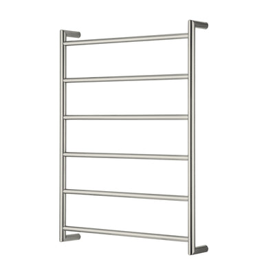 OLIVERI VENICE STAINLESS STEEL HEATED TOWEL LADDER BRUSHED NICKEL 800MM