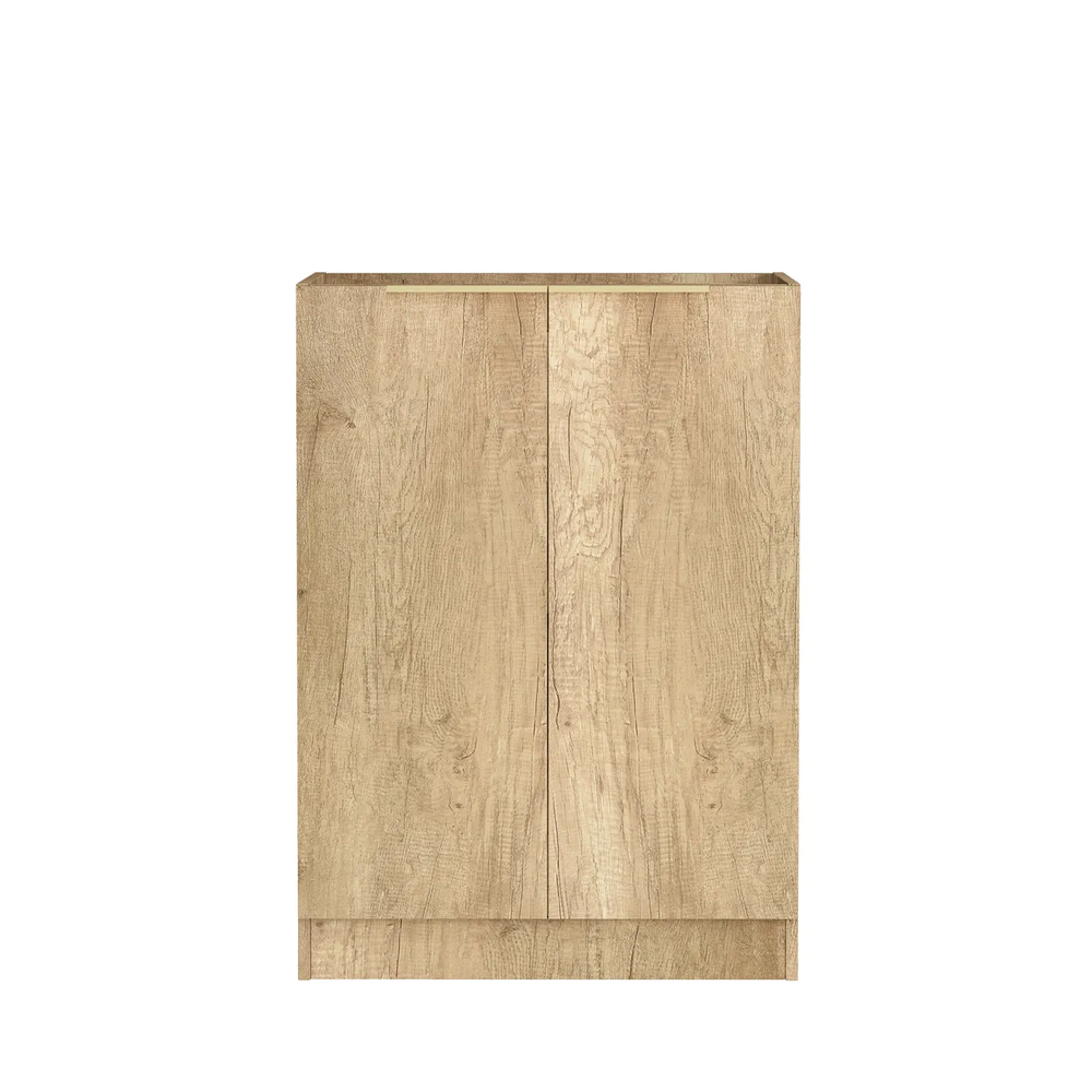 OTTI BYRON NATURAL OAK 1300MM BASE LAUNDRY CABINET WITH STONE TOP & SINK