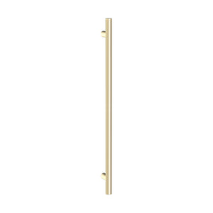 FELTON ATLAS POLE TOWEL WARMER 12VDC HEATED TOWEL RAIL 900MM BRUSHED GOLD
