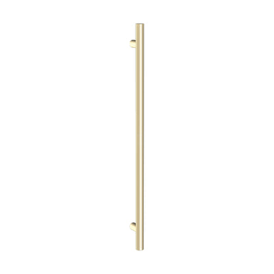 FELTON ATLAS POLE TOWEL WARMER 12VDC HEATED TOWEL RAIL 900MM BRUSHED GOLD