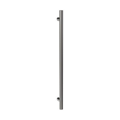 FELTON ATLAS POLE TOWEL WARMER 12VDC HEATED TOWEL RAIL 900MM BRUSHED GUNMETAL