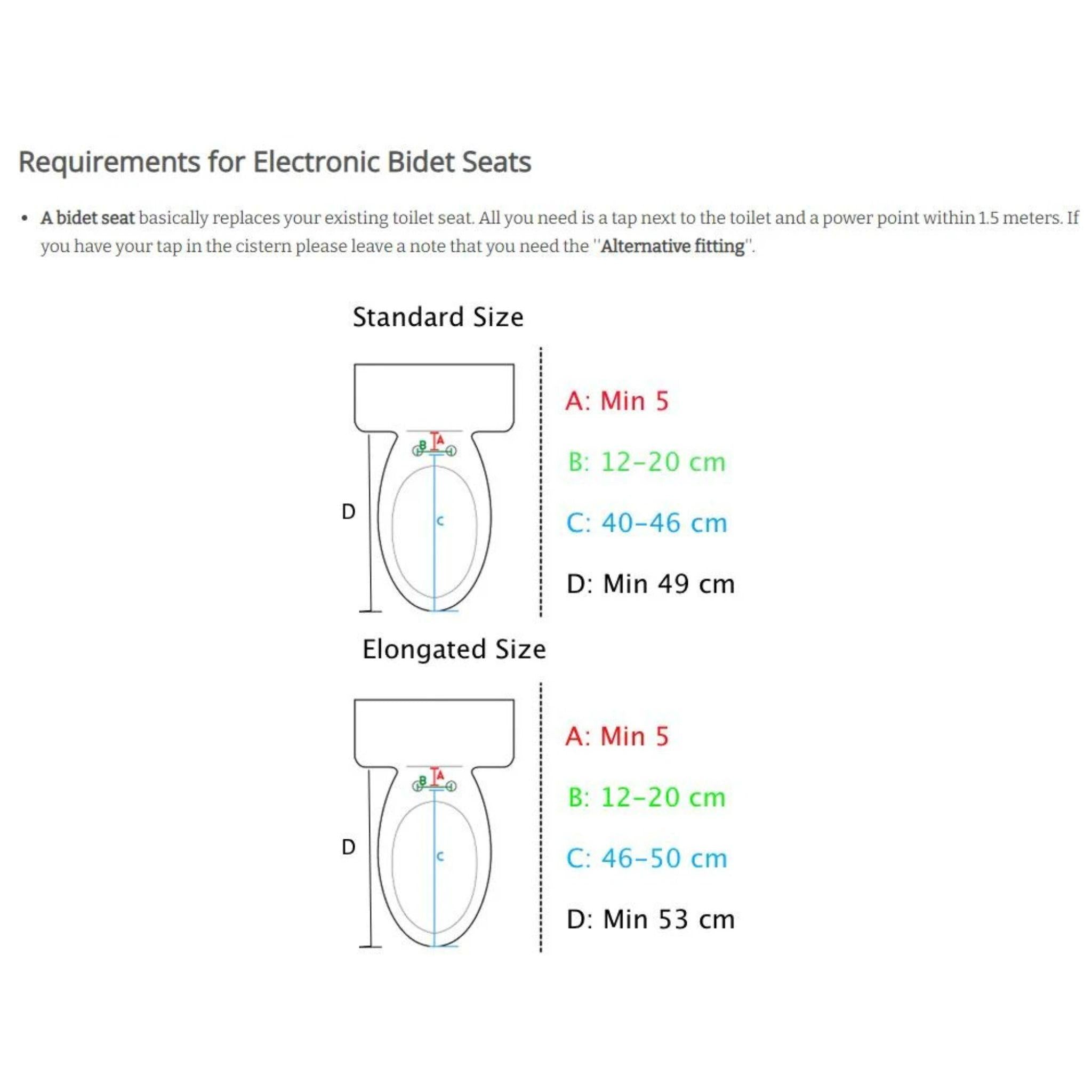 DIB ELECTRIC BIDET DUAL WASH WITH SIDE CONTROL GLOSS WHITE