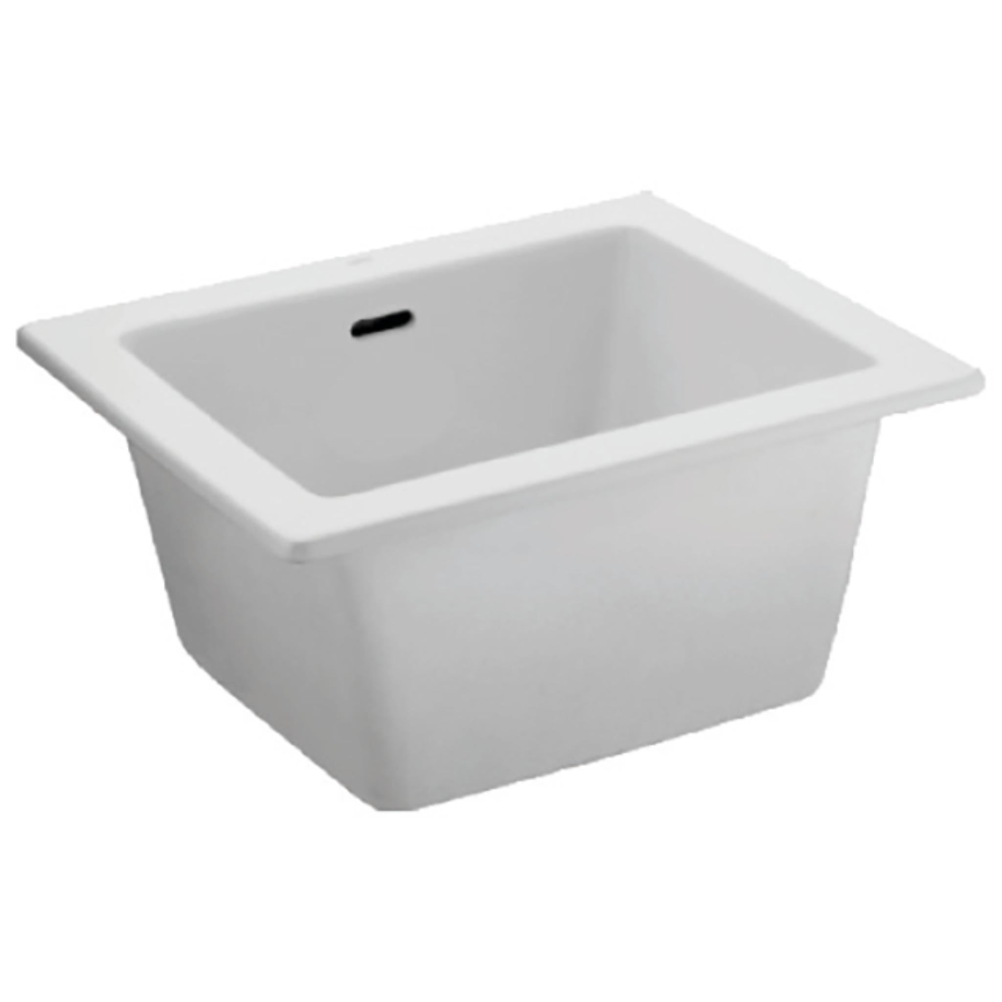 JOHNSON SUISSE SMALL UTILITY SINK WHITE 520MM