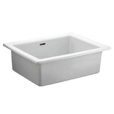 JOHNSON SUISSE LARGE UTILITY SINK WHITE 620MM