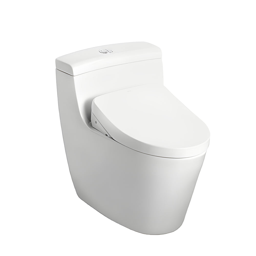 TOTO ONE-PIECE TOILET SUITE AND S7 WASHLET W/ REMOTE AND AUTOLID PACKAGE ELONGATED GLOSS WHITE