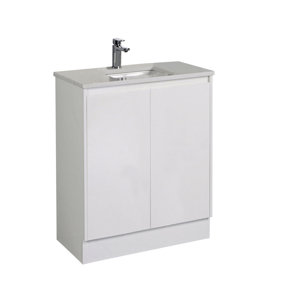AULIC ALICE SATIN WHITE 600MM SINGLE BOWL FLOOR STANDING VANITY