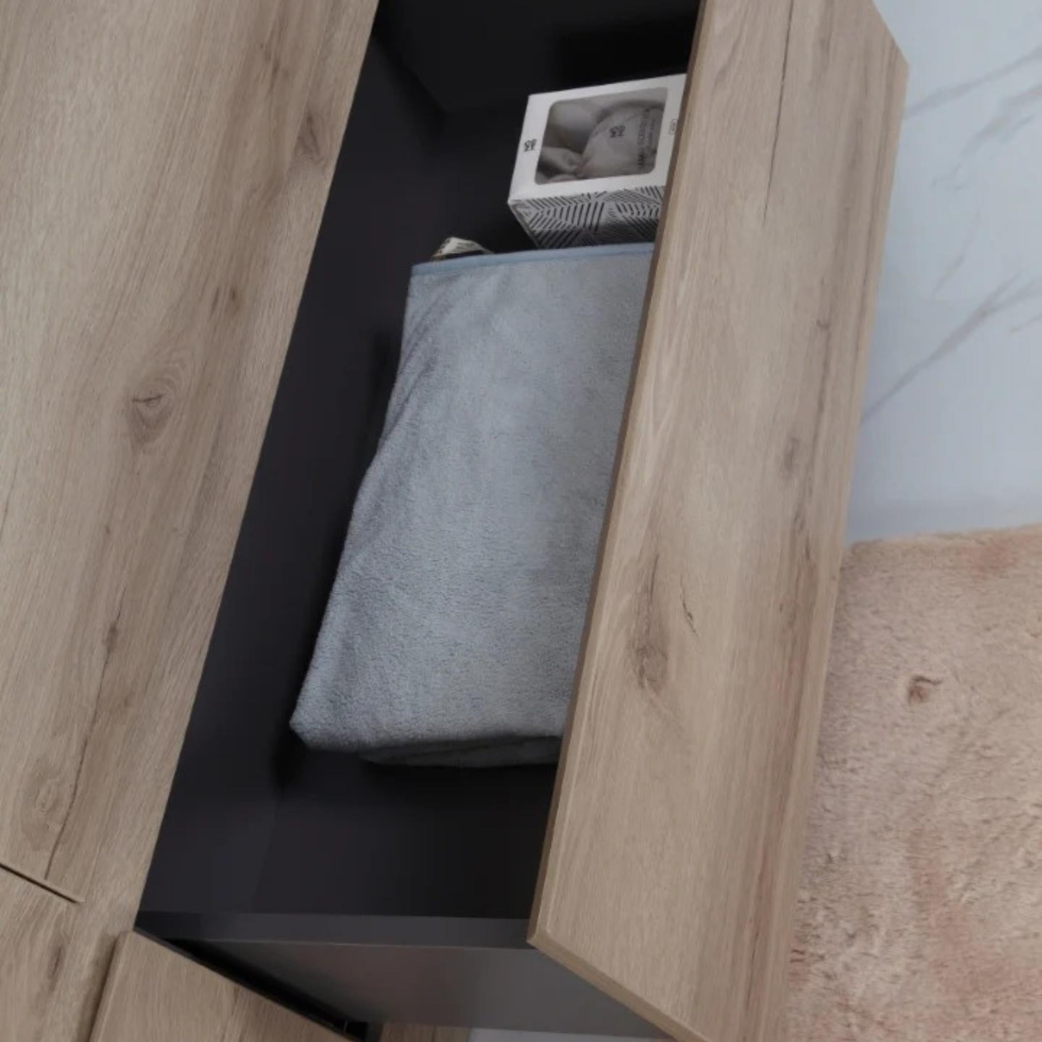 AULIC MAX WHITE OAK 1500MM SINGLE BOWL FREESTANDING VANITY