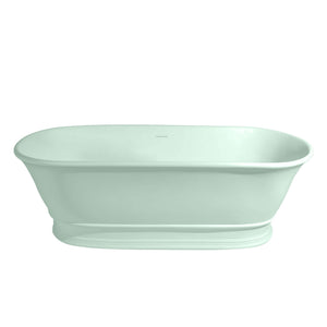 TURNER HASTINGS CAMBRIDGE TITANCAST FREESTANDING OVERFLOW BATHTUB FROSTY MINT (AVAILABLE IN 1560MM AND 1740MM)