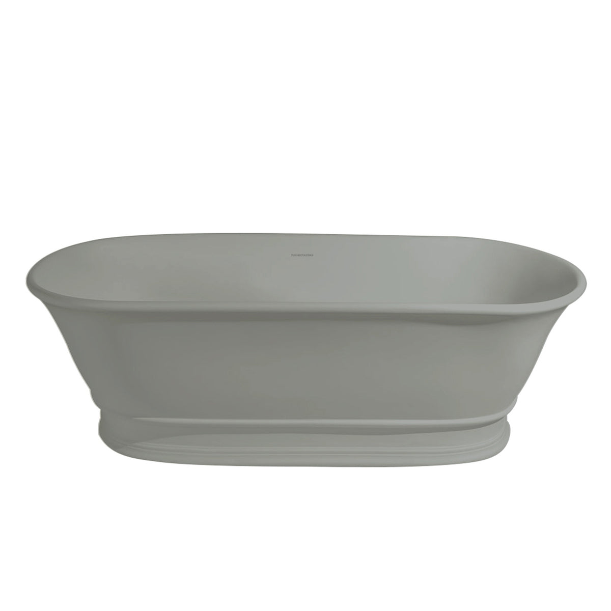 TURNER HASTINGS CAMBRIDGE TITANCAST FREESTANDING OVERFLOW BATHTUB INDUSTRIAL GREY (AVAILABLE IN 1560MM AND 1740MM)