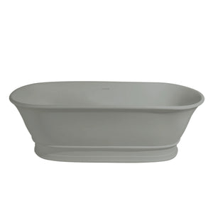 TURNER HASTINGS CAMBRIDGE TITANCAST FREESTANDING OVERFLOW BATHTUB INDUSTRIAL GREY (AVAILABLE IN 1560MM AND 1740MM)