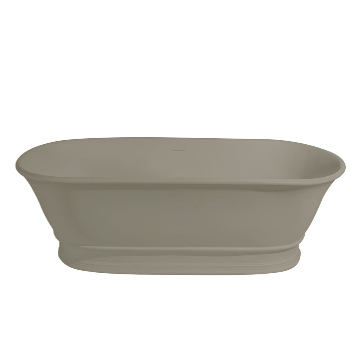 TURNER HASTINGS CAMBRIDGE TITANCAST FREESTANDING OVERFLOW BATHTUB LIGHT FAWN (AVAILABLE IN 1560MM AND 1740MM)