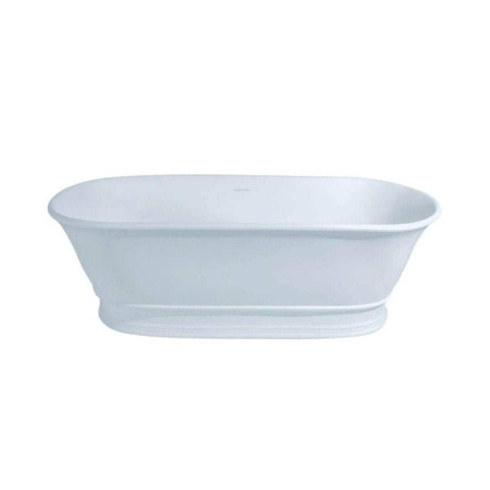 TURNER HASTINGS CAMBRIDGE TITANCAST SOLID SURFACE FREESTANDING BATHTUB SPECIAL FINISH WITH OVERFLOW (AVAILABLE IN 1555MM & 1740MM)