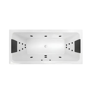 DECINA CARINA INSET DOLCE VITA SPA BATH GLOSS WHITE (AVAILABLE IN 1675MM AND 1750MM) WITH 18-JETS
