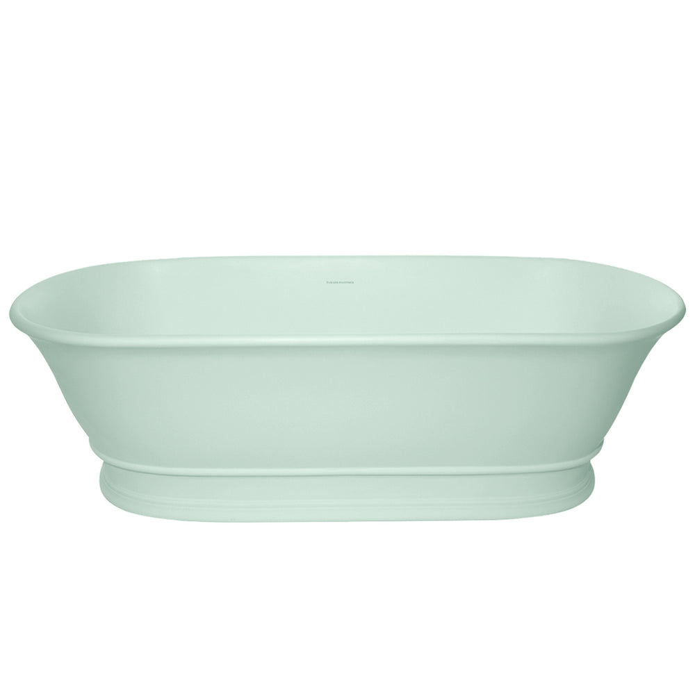 TURNER HASTINGS CAMBRIDGE TITANCAST FREESTANDING OVERFLOW BATHTUB FROSTY MINT (AVAILABLE IN 1560MM AND 1740MM)
