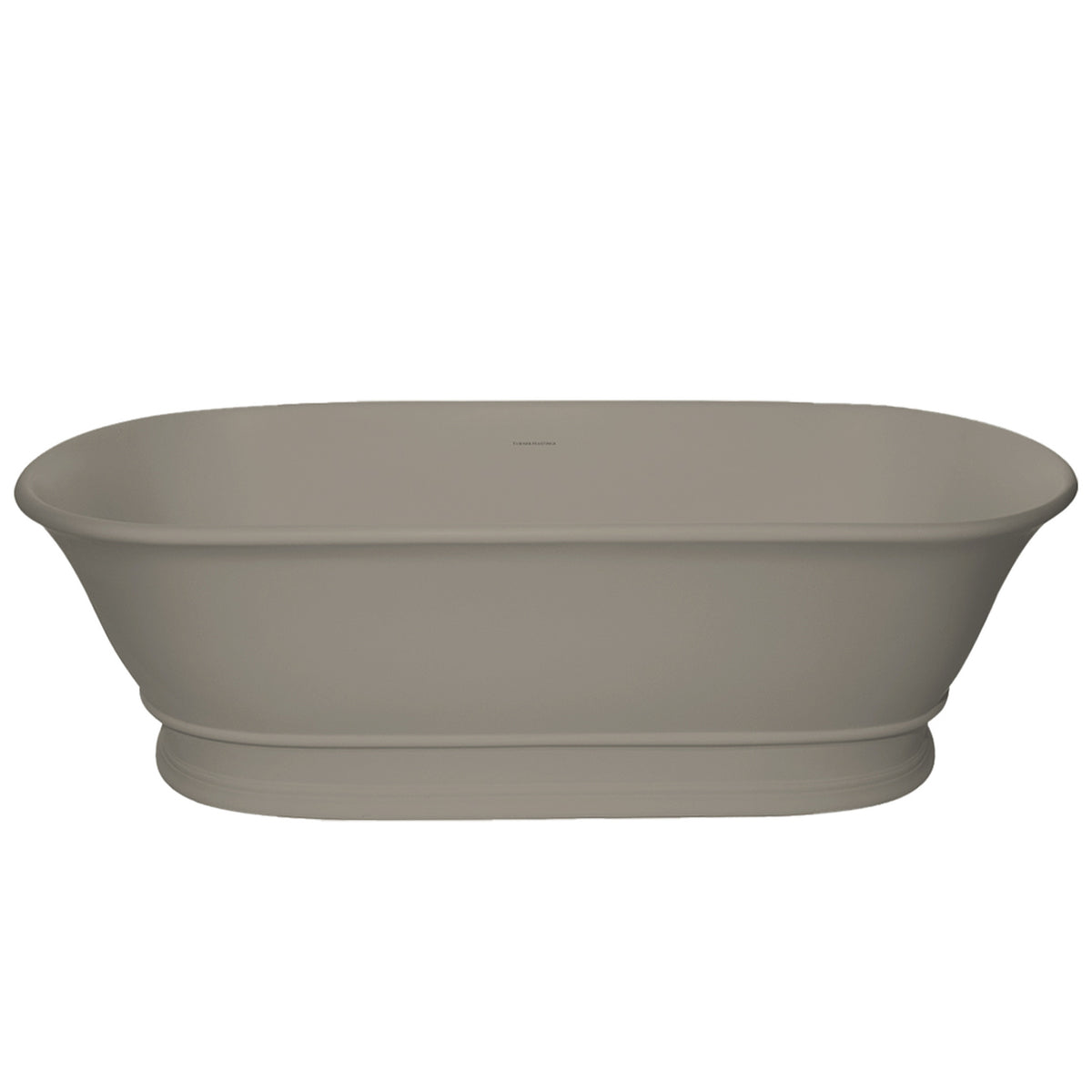 TURNER HASTINGS CAMBRIDGE TITANCAST FREESTANDING OVERFLOW BATHTUB LIGHT FAWN (AVAILABLE IN 1560MM AND 1740MM)