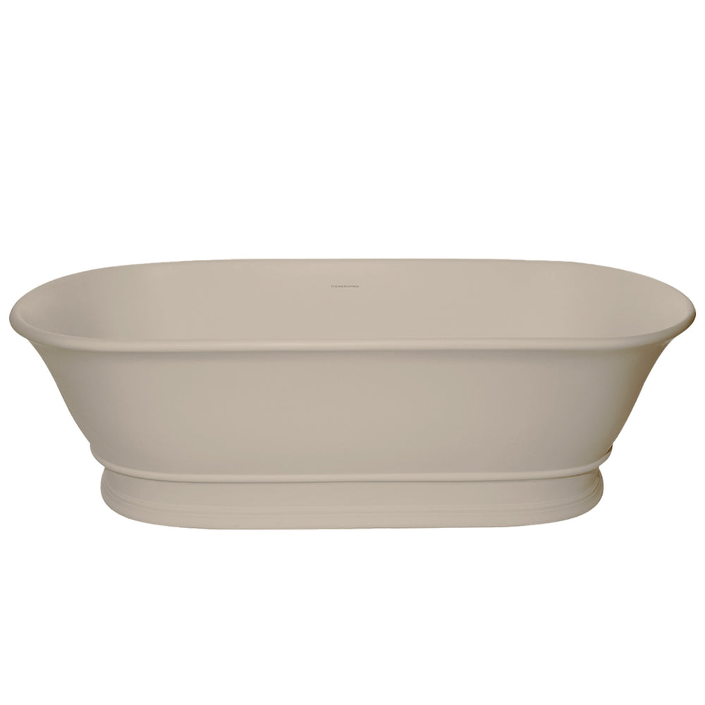 TURNER HASTINGS CAMBRIDGE TITANCAST FREESTANDING NON OVERFLOW BATHTUB NATURAL LINEN (AVAILABLE IN 1560MM AND 1740MM)