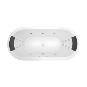 DECINA CAVAL INSET DOLCE VITA SPA BATH GLOSS WHITE 1790MM WITH 18-JETS