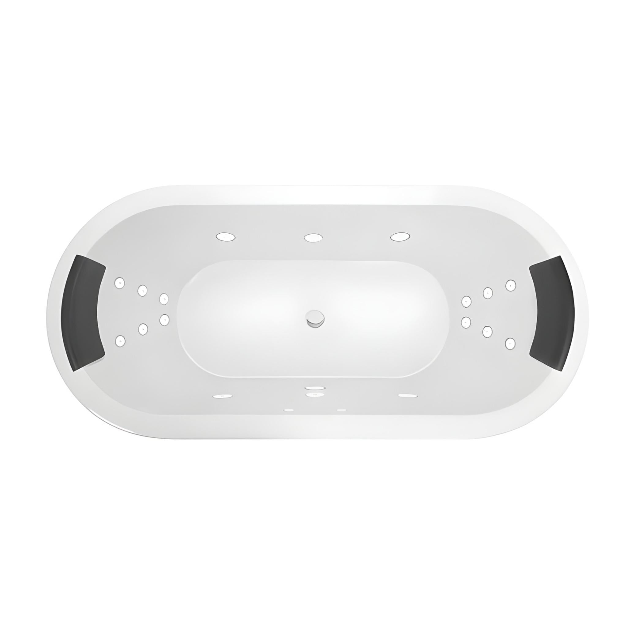 DECINA CAVAL INSET DOLCE VITA SPA BATH GLOSS WHITE 1790MM WITH 18-JETS