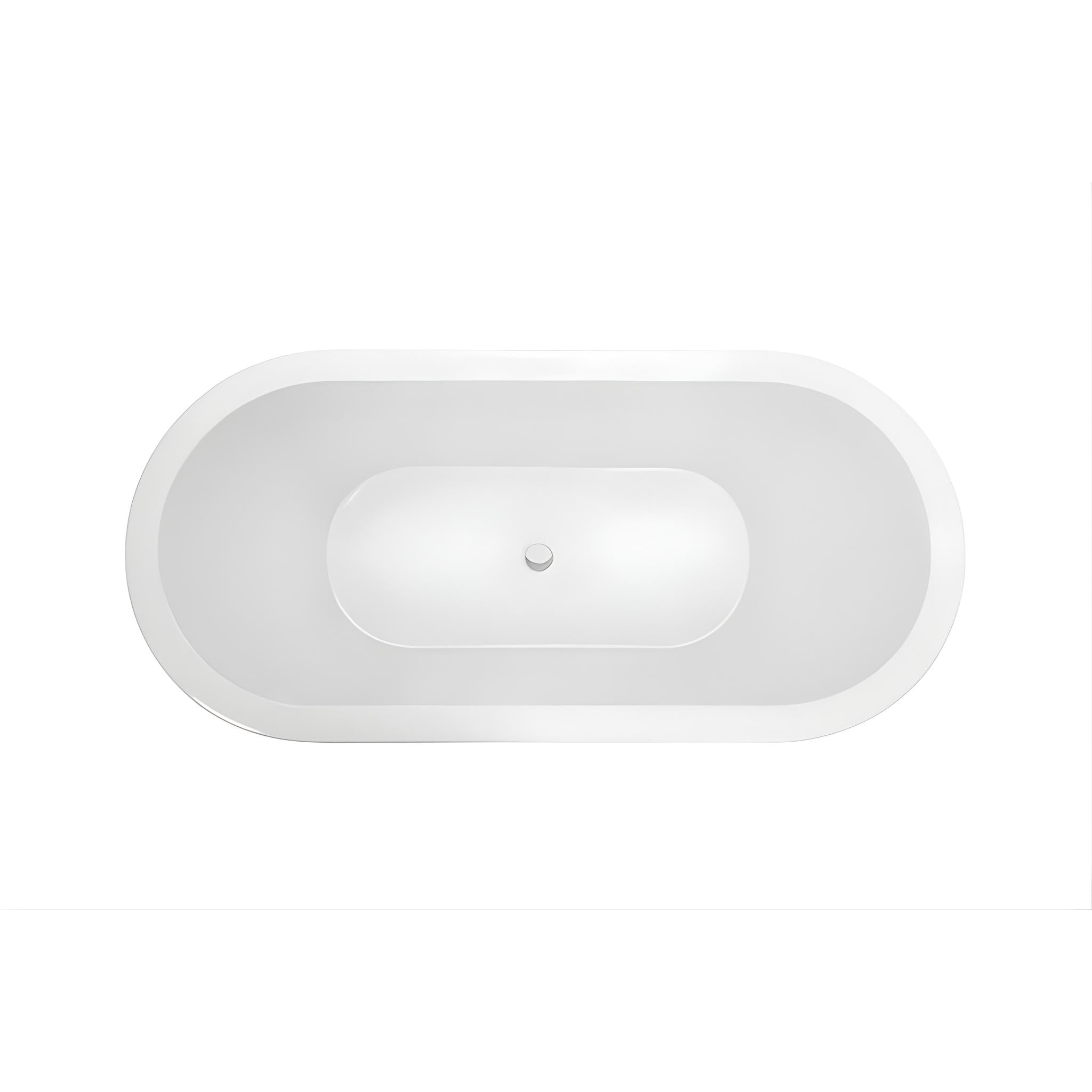 DECINA CAVAL ISLAND BATH GLOSS WHITE 1790MM