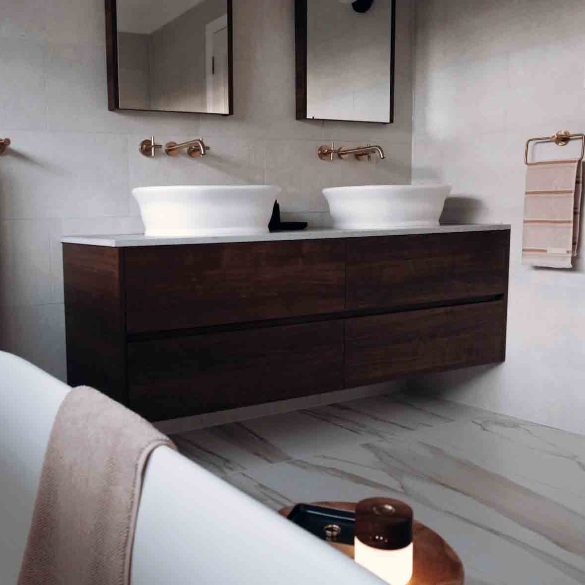 TURNER HASTINGS CAMBRIDGE OVAL TITANCAST SOLID SURFACE ABOVE COUNTER HANDCRAFTED BASIN SATIN SILK WHITE 535MM