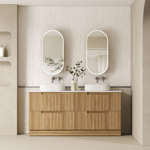 AULIC LOVINA HARVEST OAK 1800MM DOUBLE BOWL FREESTANDING VANITY