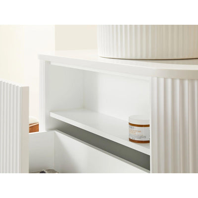 CETO AVALON MATTE WHITE 750MM SINGLE BOWL WALL HUNG VANITY