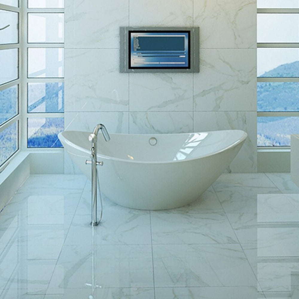 EVERSTONE EUROMARMO CALACATTA GOLD HONED 600X600MM SQUARE TILE (PER BOX)