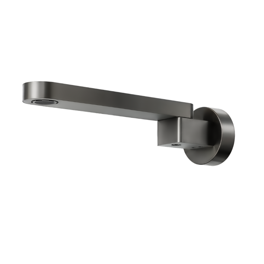 Linsol Capo Swivel Bath Spout 236mm Gun Metal