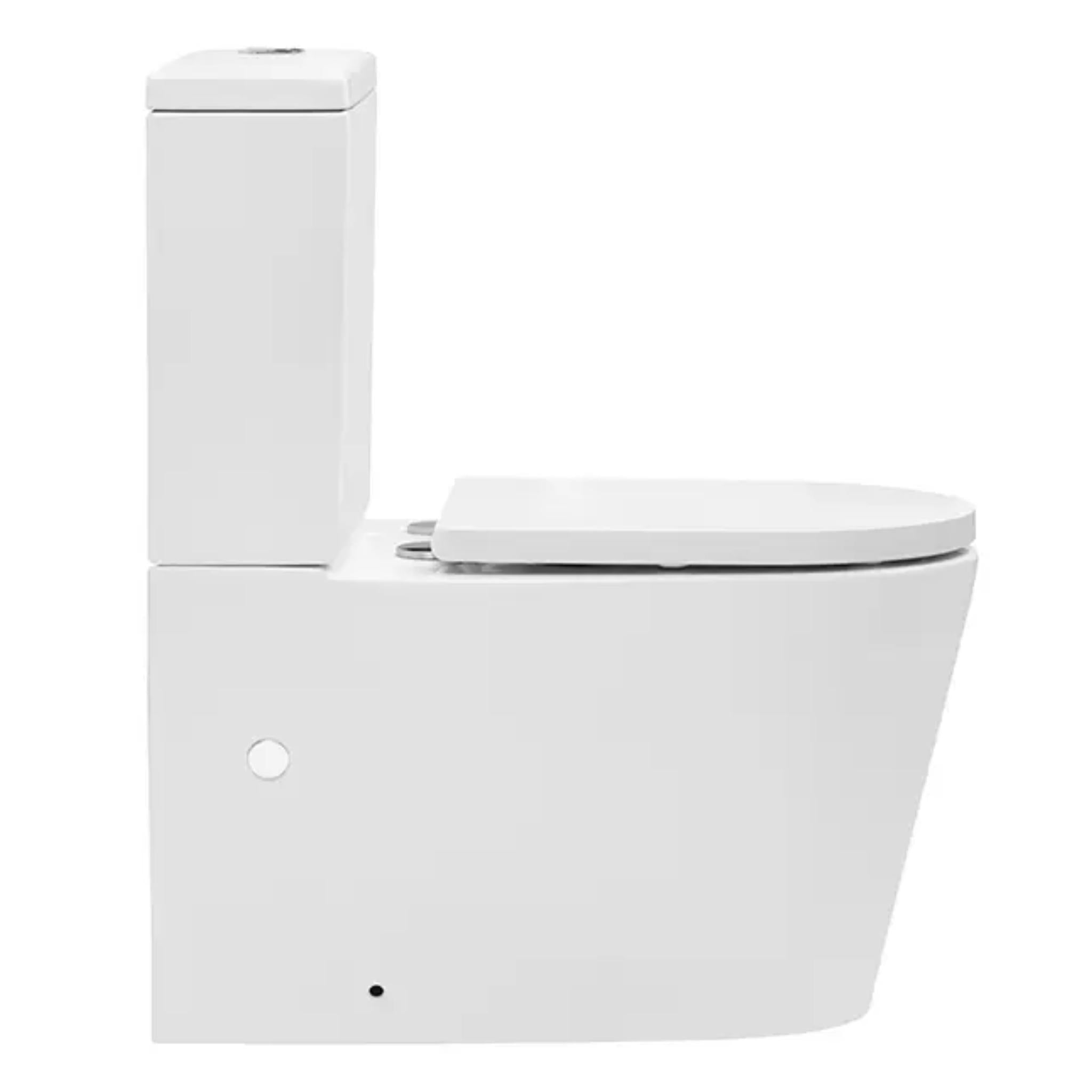 DECINA CARINA RIMLESS UNIVERSAL BACK-TO-WALL TOILET SUITE GLOSS WHITE