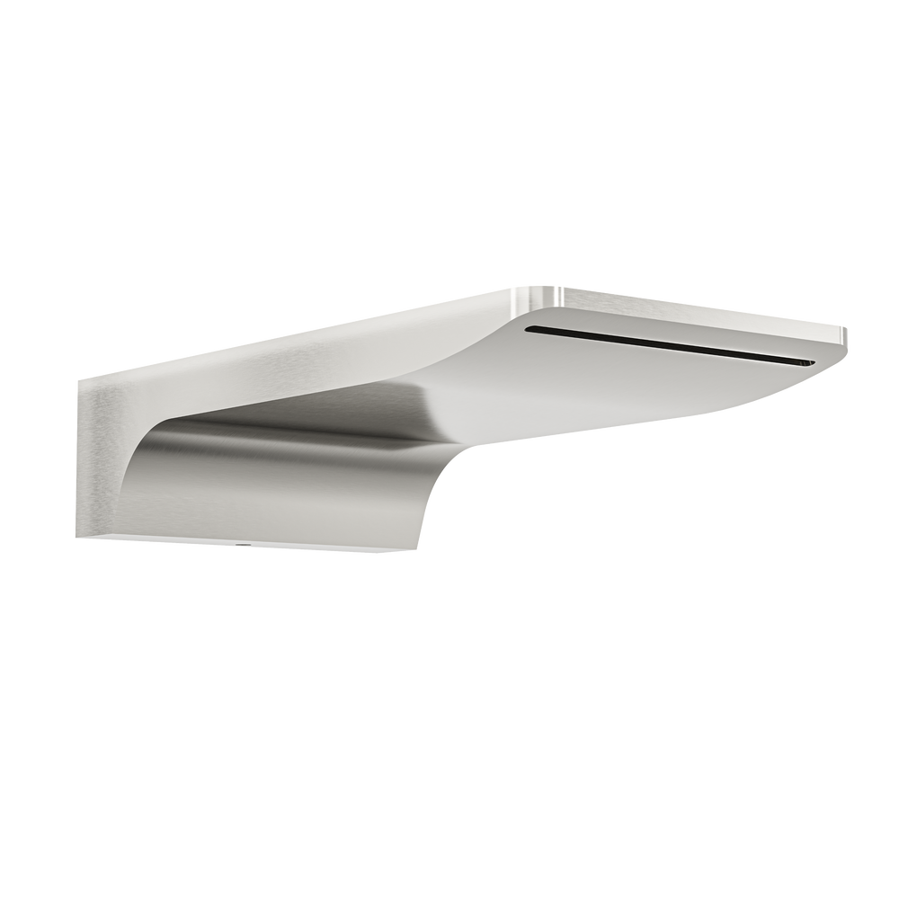 Linsol Cascada S2 Waterfall Bath Spout 180mm Brushed Nickel alt view