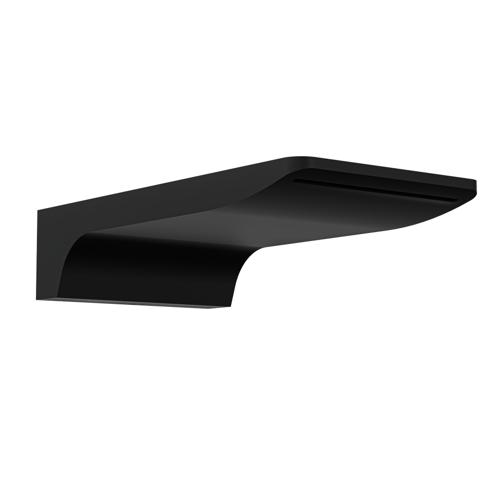 Linsol Cascada S2 Waterfall Bath Spout 180mm Matte Black alt view