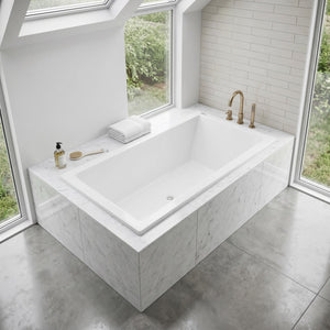BROADWAY CATOLINA BUILT-IN BATH GLOSS WHITE (AVAILABLE IN 1550MM, 1680MM AND 1800MM)