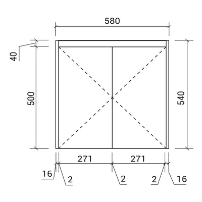 AULIC GRACE WHITE OAK 600MM WALL HUNG VANITY