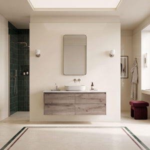 AULIC MAX WHITE OAK 1500MM SINGLE BOWL WALL HUNG VANITY