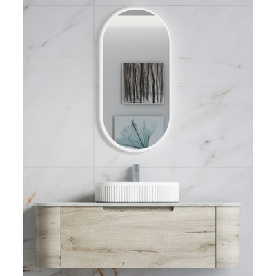 AULIC HAMILTON WHITE OAK 1200MM SINGLE BOWL WALL HUNG VANITY