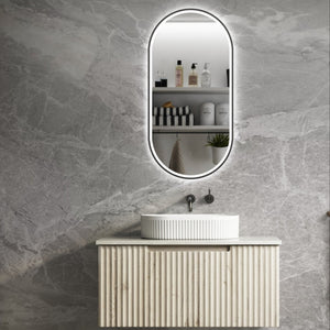 AULIC CALDER NATURAL OAK 900MM SINGLE BOWL WALL HUNG VANITY
