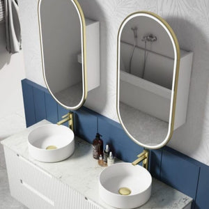 AULIC NEVA MATTE WHITE 1500MM DOUBLE BOWL WALL HUNG VANITY