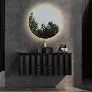 CETO BRINDABELLA MATTE BLACK 1200MM SINGLE BOWL WALL HUNG VANITY