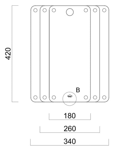 SCHOCK UNIVERSAL FIBRE ROCK CUTTING BOARD BLACK