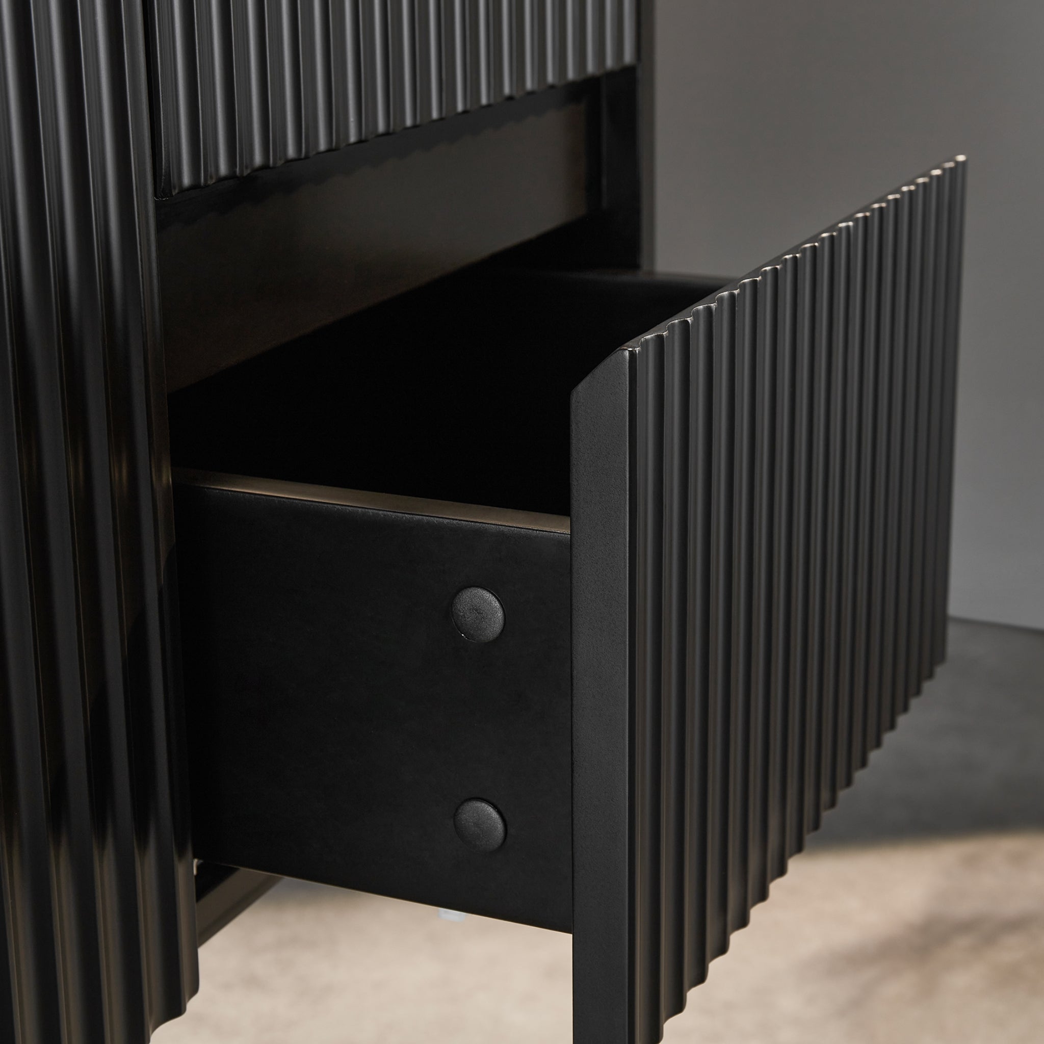 CETO BRINDABELLA MATTE BLACK 900MM SINGLE BOWL WALL HUNG VANITY (RIGHT HAND DRAWER)