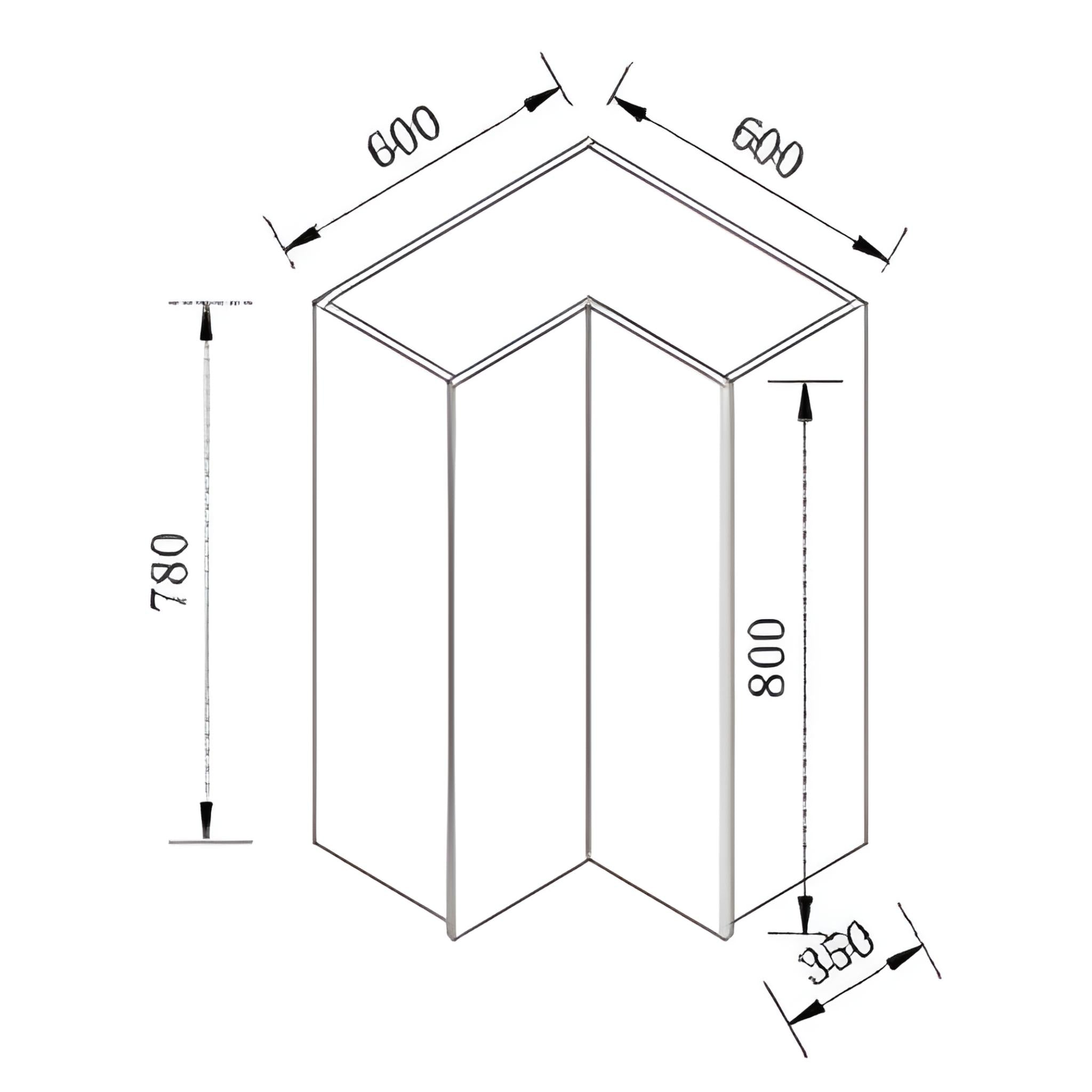VITO CUSTOM DOUBLE DOOR CORNER CUPBOARD RANGE HOOK KITCHEN WALL CABINET (MULTIPLE SIZES AVAILABLE)
