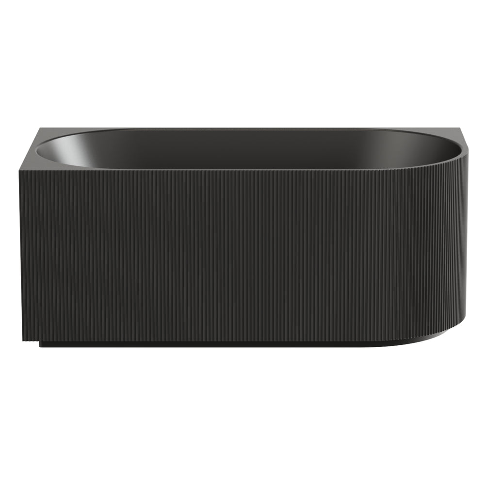 CETO CAPRI FREESTANDING LEFT CORNER BATHTUB MATTE BLACK (AVAILABLE IN 1500MM AND 1700MM)