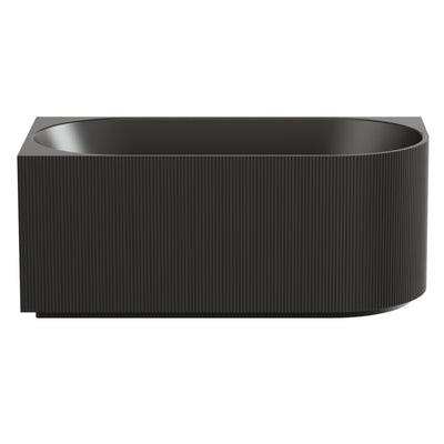 CETO CAPRI FREESTANDING LEFT CORNER BATHTUB MATTE BLACK (AVAILABLE IN 1500MM AND 1700MM)
