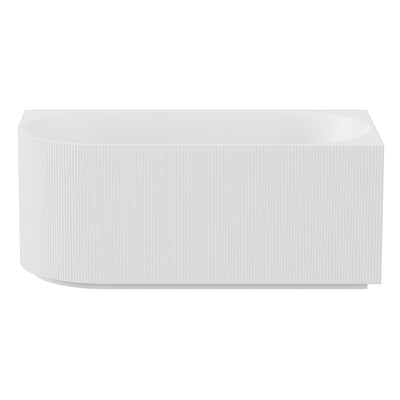 CETO CAPRI FREESTANDING RIGHT CORNER BATHTUB MATTE WHITE (AVAILABLE IN 1500MM AND 1700MM)