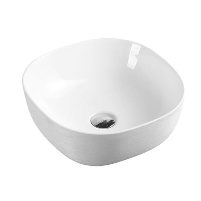 MERCIO CHUR ROUND ABOVE COUNTER BASIN TOUCHLINE WHITE 410MM