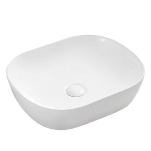 MERCIO CHUR RECTANGULAR ABOVE COUNTER BASIN MATTE WHITE 465MM