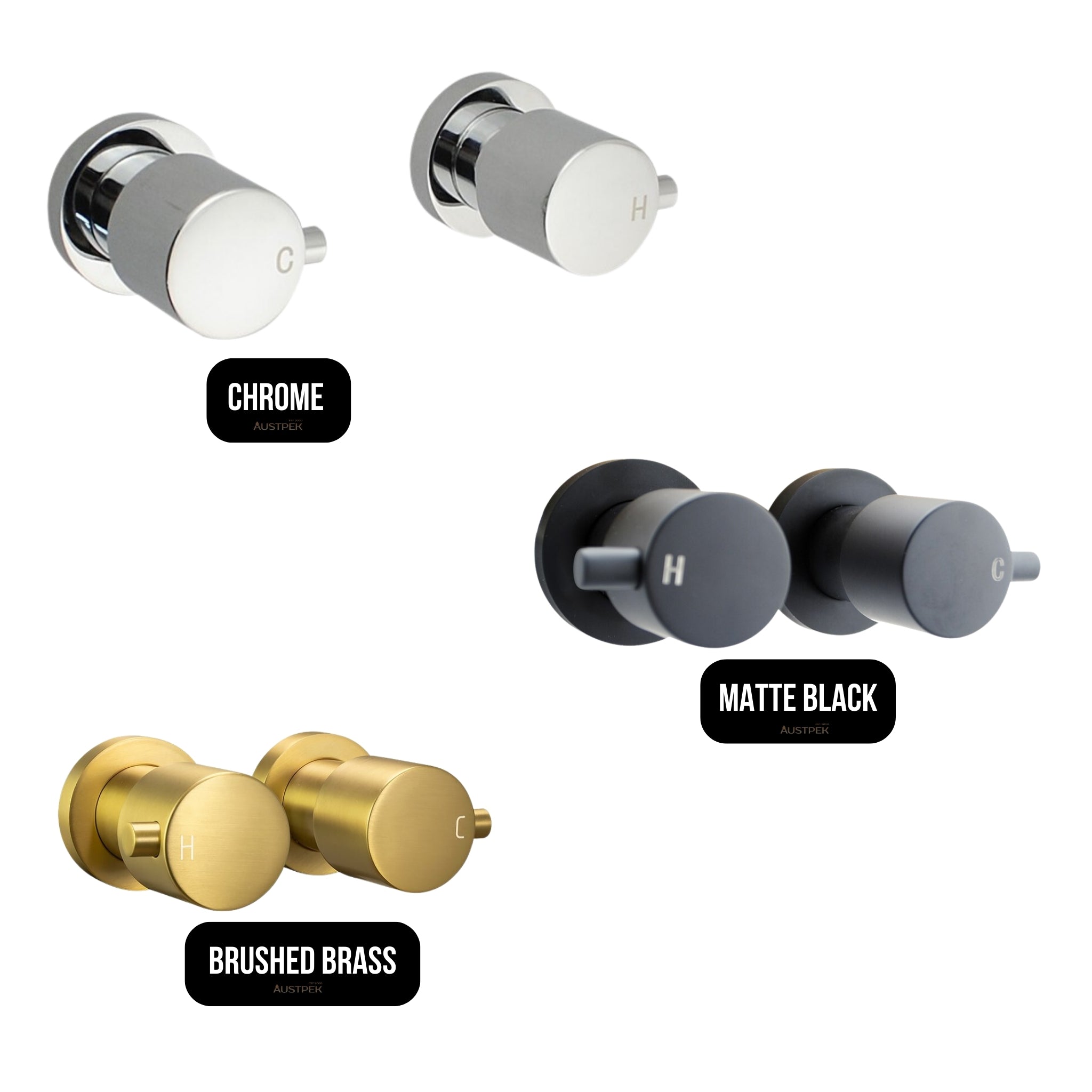 AQUAPERLA SHOWER WALL TAP CHROME