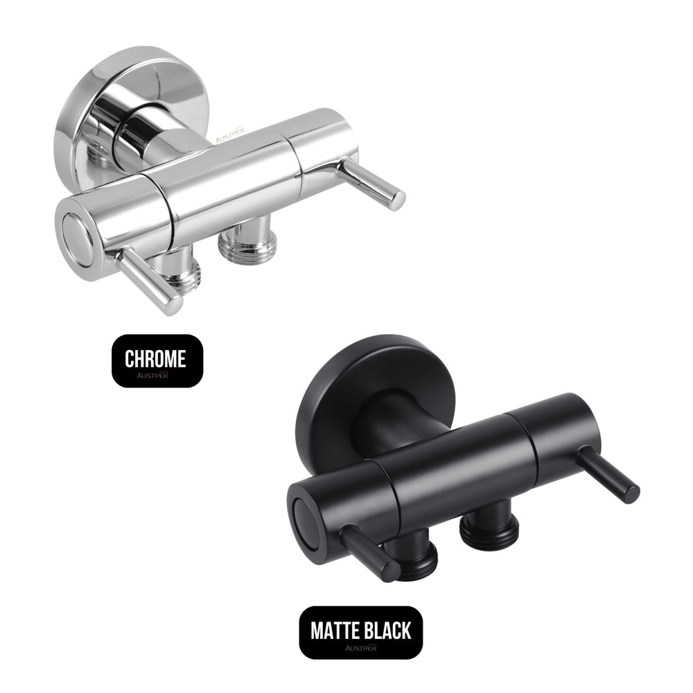 AQUAPERLA DUAL CONTROL TOILET BIDET SPRAY KIT 108MM CHROME