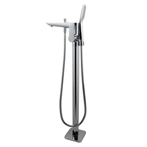 AQUAPERLA FREESTANDING BATH MIXER WITH HAND HELD SHOWER 862MM CHROME